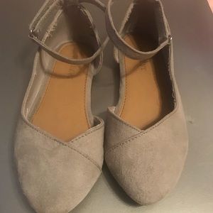 Sueded Pointy-Toe Ballet Flats for Toddler Girls